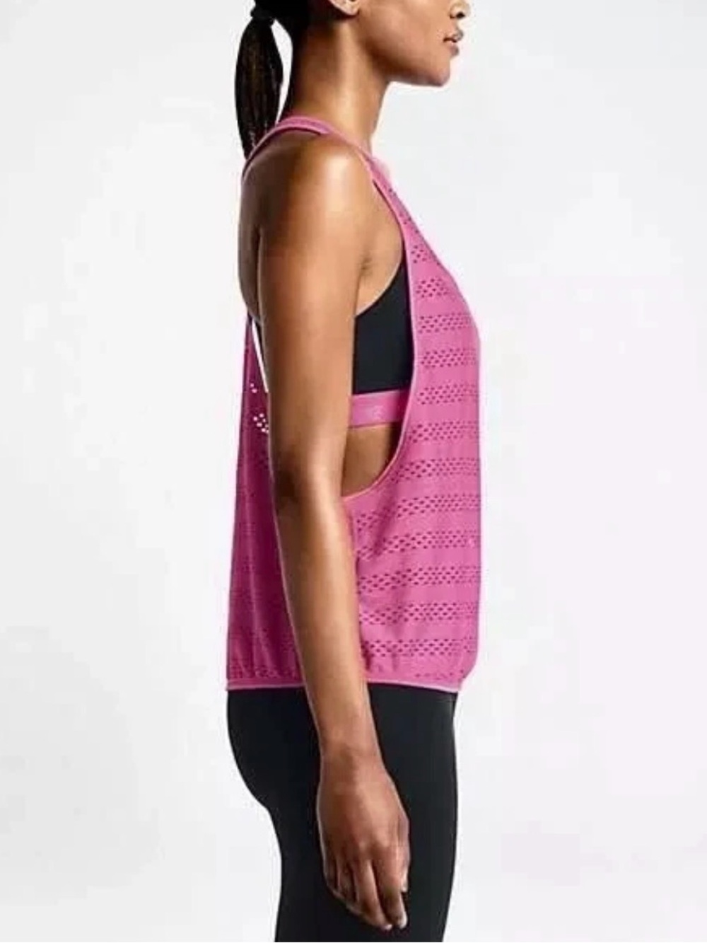 Nike Pink Mesh 2-in-1 Tank NWOT
